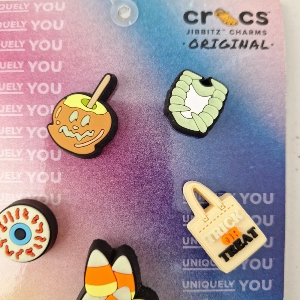 Crocs Charms Jibbitz Uniquely You Trick R Treat Halloween Holiday, 5 Pack, NEW
